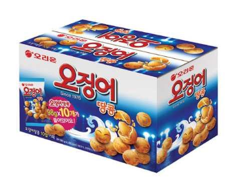 1603. Snack đậu phộng vị mực / 98g * 10 hộp