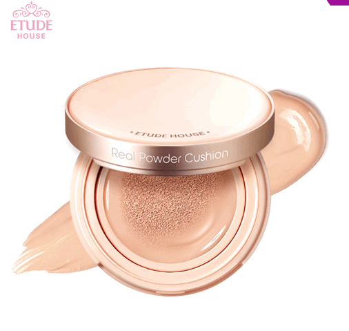 1125. Phấn nước hút dầu, che phủ cao Etude House Real Powder Cushion SPF50 - #Light Beige