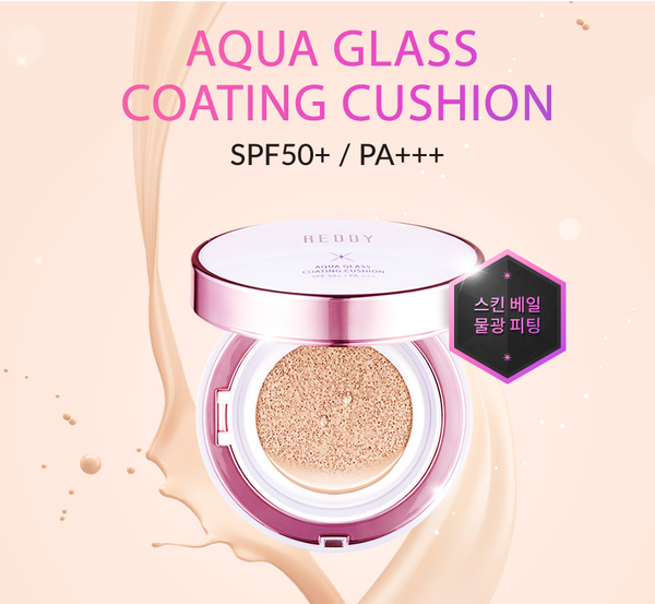 1072. Phấn nước Reddy Aqua Glass Coating Cushion SPF 50+/ PA+++