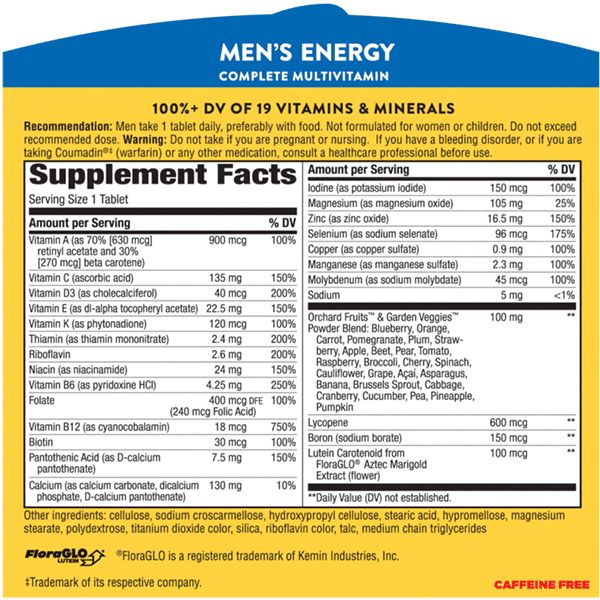 Viên uống Vitamin bổ sung năng lượng dành cho Nam - Alive Men's Energy - 50 viên