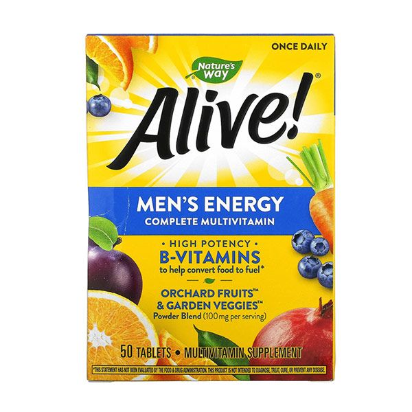 Viên uống Vitamin bổ sung năng lượng dành cho Nam - Alive Men's Energy - 50 viên