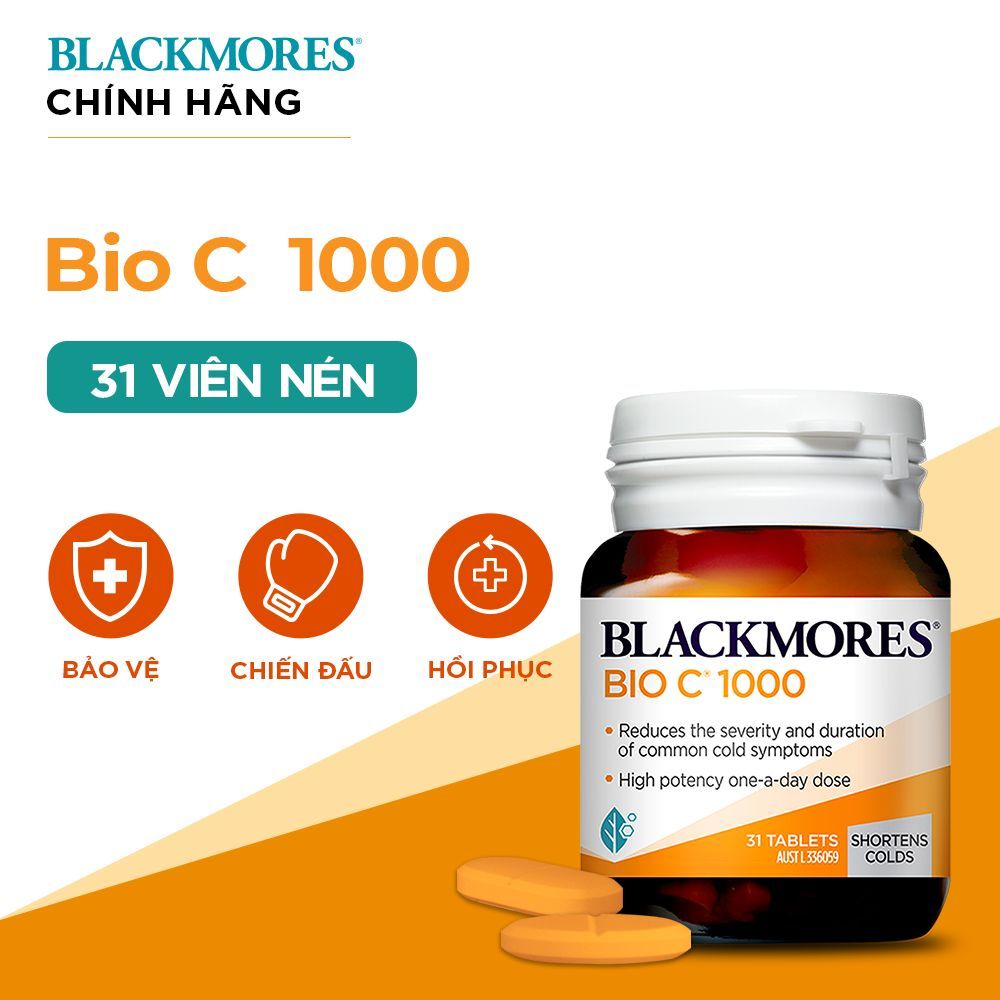 Viên Uống Bổ Sung Vitamin C - Blackmores Bio C 1000 mg - 31 Viên