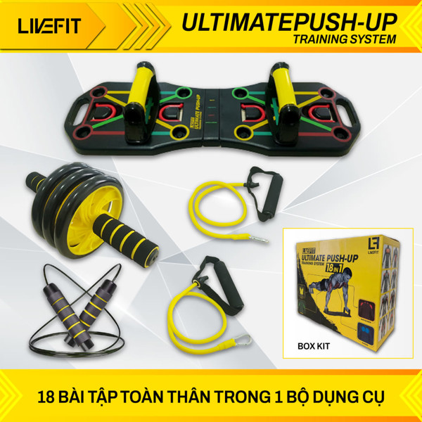 Bộ dụng cụ hít đất và tập luyện thể thao chuyên nghiệp LiveFit