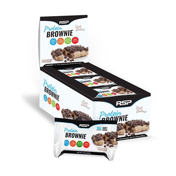 Bánh RSP Nutrition Protein Brownies 12 gói/hộp - 3 mùi