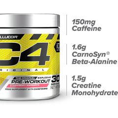 Sữa uống tăng sức mạnh trước khi tập Cellucor C4® Original Pre Workout Powder 30 lần dùng