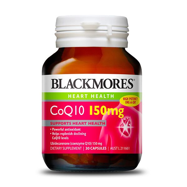 Viên uống Hỗ trợ sức khỏe tim mạch Blackmores CoQ10 150mg - 30 viên