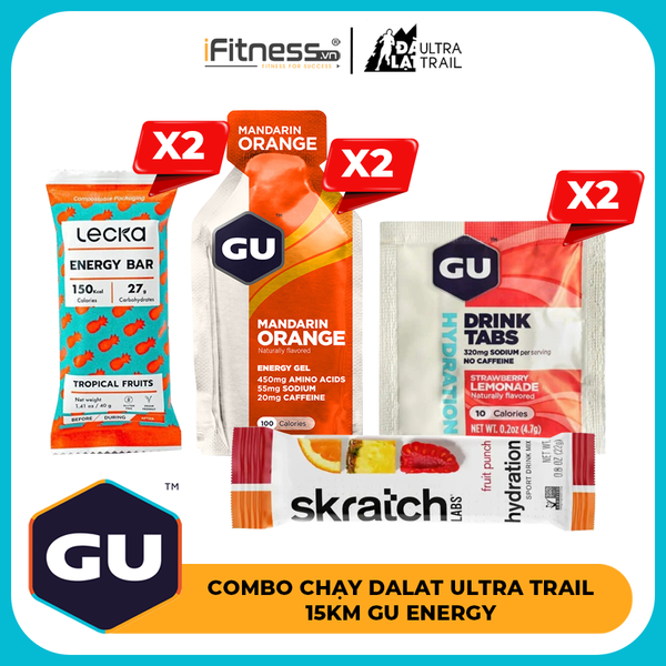 Combo Chay Dalat Ultra Trail 15Km Gu Energy