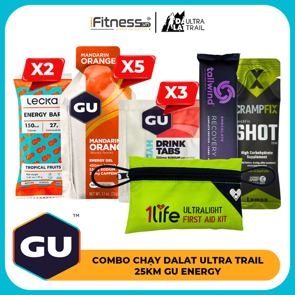 Combo Chay Dalat Ultra Trail 25Km Gu Energy