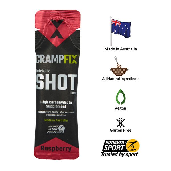 Nước uống ngăn ngừa chuột rút CrampFix Shots 20ml - 3 mùi