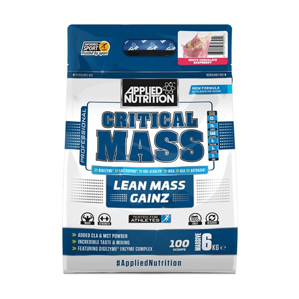 Sữa tăng cân Applied Nutrition Critical Mass Professional - Lean Mass Gainer 6kg - 3 mùi