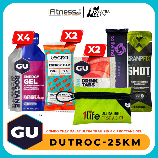 Combo Chay Dalat Ultra Trail 25Km Gu Roctane Gel