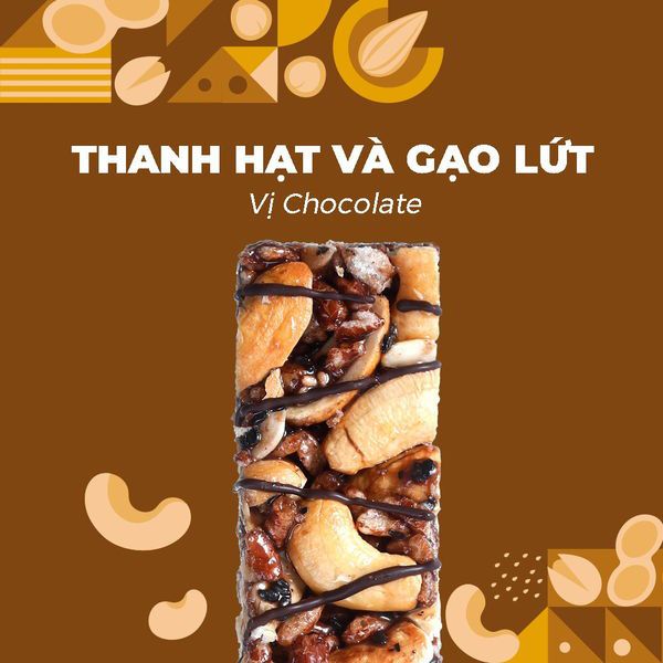 Hộp 6 thanh năng lượng hạt và gạo lứt FITTO