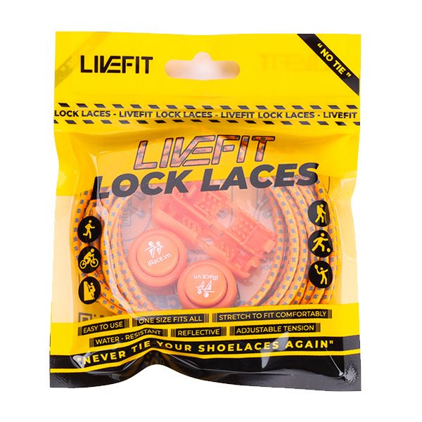 Dây giày thông minh phản quang 3 vạch LiveFit Lock Laces