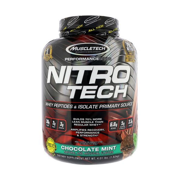 Sữa Tăng Cơ Nitro-Tech Whey Protein 1.8kg - 6 mùi