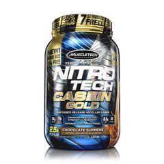 Sữa Tăng Cơ Ban Đêm NitroTech Casein Gold 1.2kg - 2 mùi