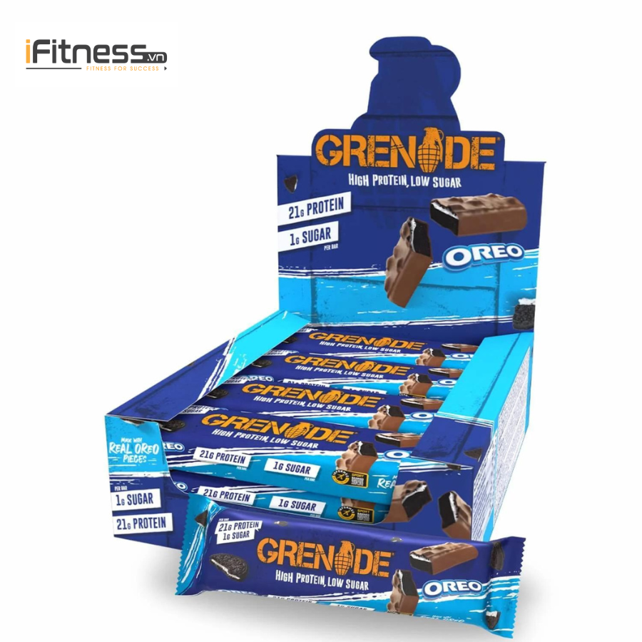 Bánh Protein Grenade 60g - Hộp 12 Thanh