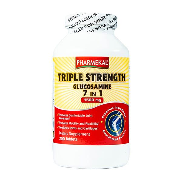 Viên uống Hỗ Trợ Thoái Hóa Khớp Pharmekal Triple Strength Glucosamine, Chondroitin & MSM 200 Viên