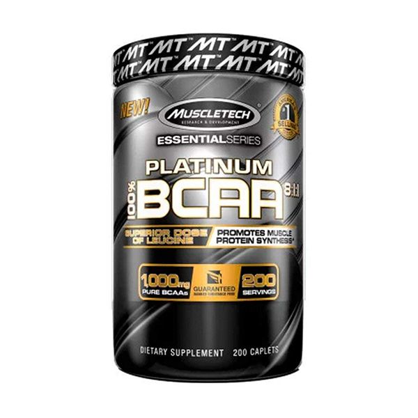 Viên uống tăng sức mạnh và sức bền PLATINUM BCAA 8:1:1 - 200 Viên