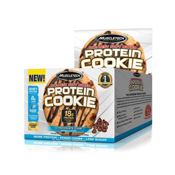 Bánh MuscleTech Protein Cookie 6 cái/hộp - 3 mùi