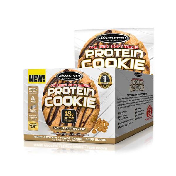 Bánh MuscleTech Protein Cookie 6 cái/hộp - 3 mùi