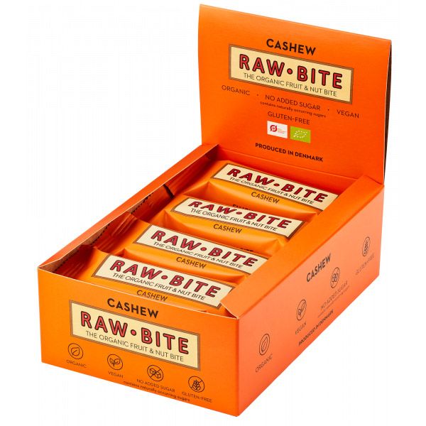 Hộp 12 Thanh Dinh Dưỡng Hữu Cơ Từ Hạt và Trái cây RAWBITE 50g - 8 mùi