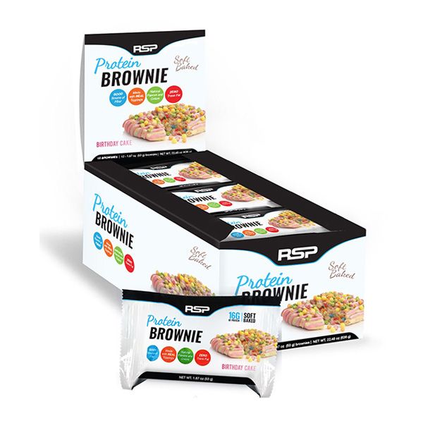 Bánh RSP Nutrition Protein Brownies 12 gói/hộp - 3 mùi