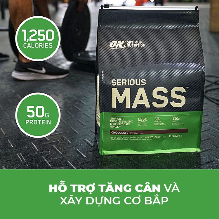 Serious Mass 12lbs (5.44kg) - Sữa Tăng Cân Optimum Nutrition