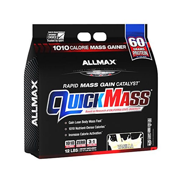 Sữa Tăng Cân Allmax Nutrition Quickmass 12lbs (5.44kg) - 2 Mùi