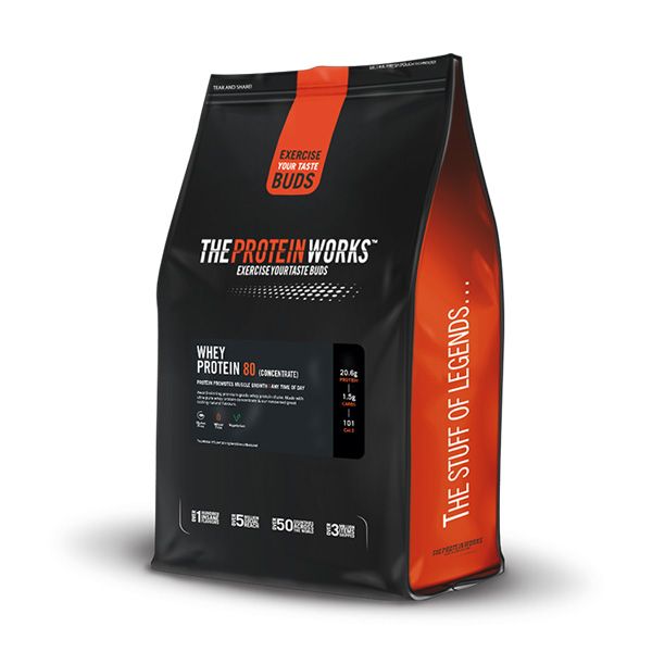 Sữa Tăng Cơ The Protein Works Whey Protein 80 Concentrate 5 mùi - 1kg