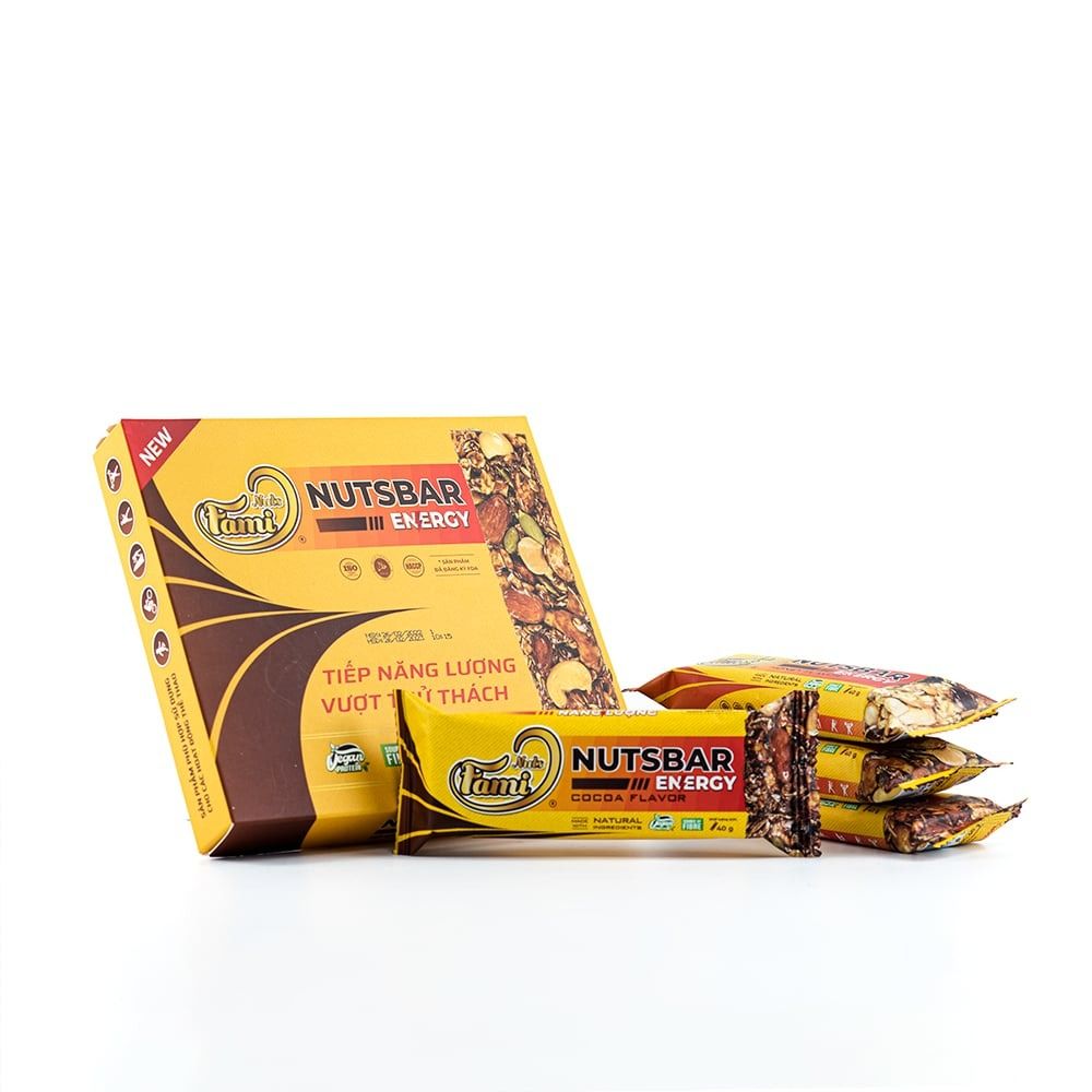 Thanh Hạt Năng Lượng Faminuts Nutsbar Energy - 4 Mùi vị - Hộp 4 thanh 160g