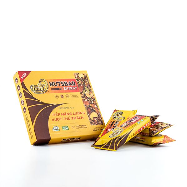 Thanh Hạt Năng Lượng Faminuts Nutsbar Energy - 4 Mùi vị - Hộp 4 thanh 160g