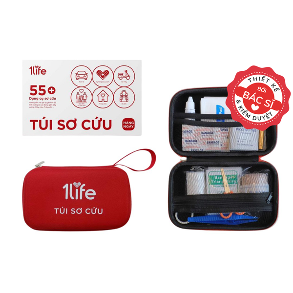 Túi Sơ Cứu Cá Nhân, Du Lịch, Đi Xe Máy - First Aid Kit 55+ Món