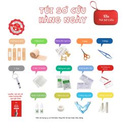 Túi Sơ Cứu Cá Nhân, Du Lịch, Đi Xe Máy - First Aid Kit 55+ Món