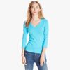 Women's 3/4 Sleeve Deep V Neck