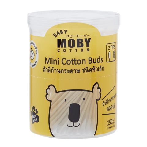 Bông tăm Moby cỡ bông nhỏ 150 chiếc