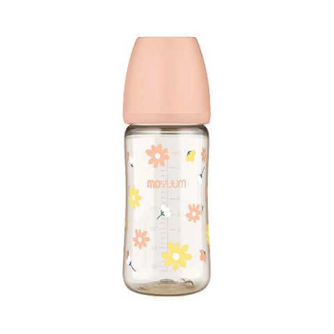 Bình sữa trẻ em PPSU cao cấp Moyuum phiên bản Hoa Cúc hồng 270ml