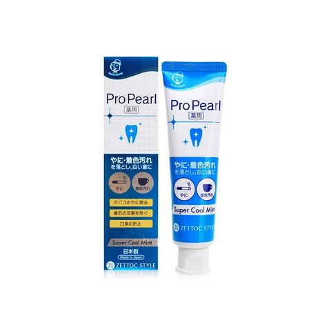 Kem đánh răng bạc hà siêu mát lạnh Zettoc Pro Pearl Super Cool Mint