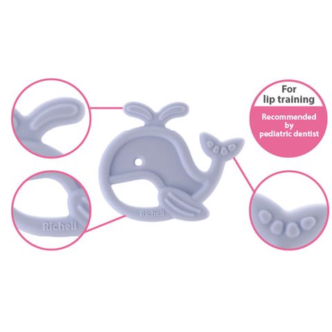 Gặm nướu silicone Richell Cá voi