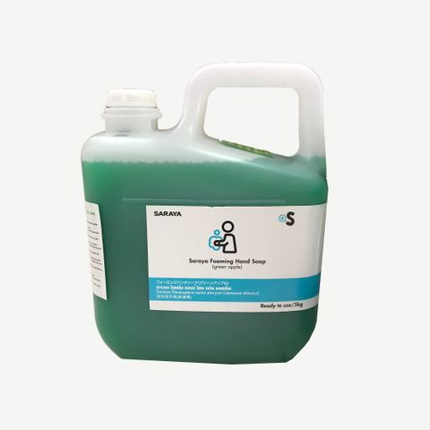 Nước rửa tay diệt khuẩn Saraya Green apple 5L