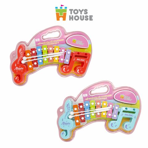 Đồ chơi đàn gõ Xylophone cho bé 8 phím hình nốt nhạc Toyshouse 683-2