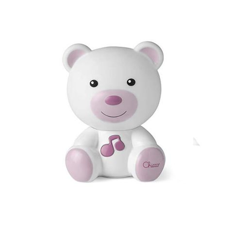 Đèn ngủ Chicco phát nhạc hình gấu Teddy màu hồng 98301