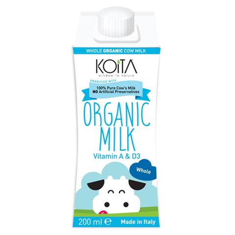 Thực phẩm bổ sung: Sữa bò hữu cơ nguyên kem Koita 200ml