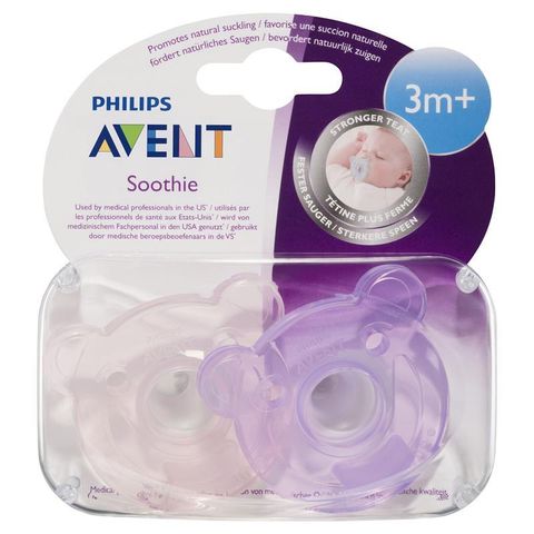 Ty ngậm Philips Avent Silicone chuẩn y tế từ 3 tháng set 2