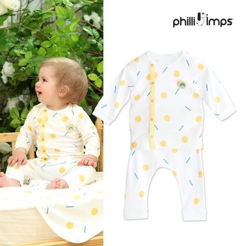 Bộ quần áo liền cho bé Philli&Imps họa tiết lollipop size 75 cm