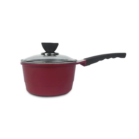 Quánh nhôm tráng sứ đáy từ Orsay ceramic saucepan màu đỏ 18cm