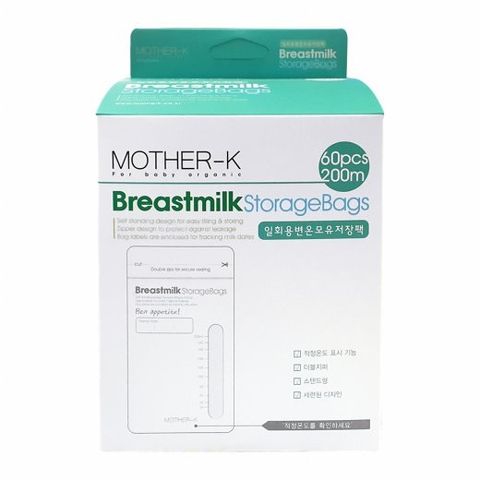 Túi trữ sữa cảm ứng nhiệt Mother-K Hàn Quốc 60c