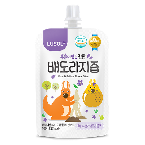 Nước ép lê, rễ hoa chuông đen nguyên chất LUSOL 100ml