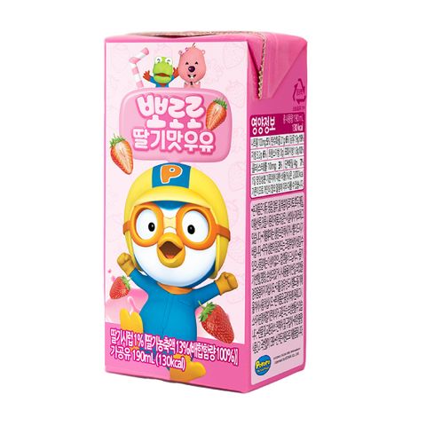 Sữa dinh dưỡng Pororo vị dâu 190ml