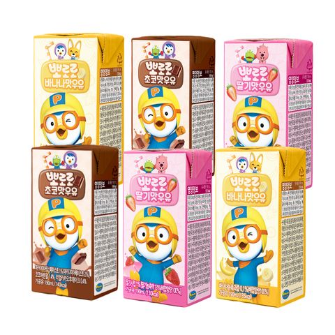 Combo 6 sữa dinh dưỡng Pororo mix vị 190ml