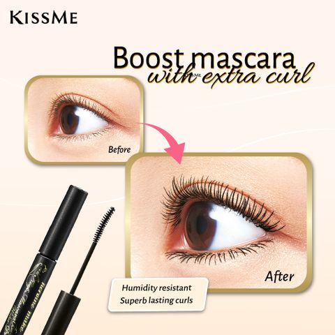 MASCARA lót nền KISSME HEROINE MAKE dạng nâng cao siêu nâng giữ nếp cong chống trôi siêu bền